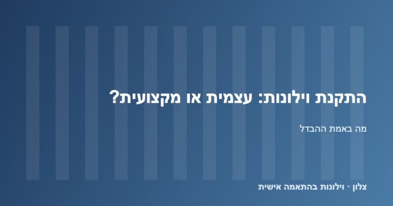 Read more about the article התקנה עצמית או מקצועית: מה באמת ההבדל